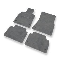 Tapis de sol velours pour Lexus GS III (2004-2012) - Premium tapis de voiture - gris - DGS Autodywan