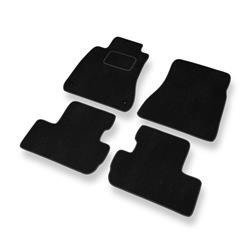 Tapis de sol velours pour Lexus IS II XE20 (2005-2012) - Premium tapis de voiture - noir - DGS Autodywan