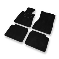 Tapis de sol velours pour Lexus LS II XF20 (1994-2000) - Premium tapis de voiture - noir - DGS Autodywan