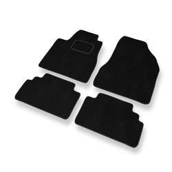 Tapis de sol velours pour Lexus RX II XU30 (2003-2009) - Premium tapis de voiture - noir - DGS Autodywan