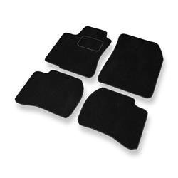 Tapis de sol velours pour Mazda 323 V (1994-1998) - Premium tapis de voiture - noir - DGS Autodywan