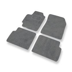 Tapis de sol velours pour Mazda 323 VI (1998-2003) - Premium tapis de voiture - gris - DGS Autodywan