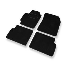 Tapis de sol velours pour Mazda 323 VI (1998-2003) - Premium tapis de voiture - noir - DGS Autodywan