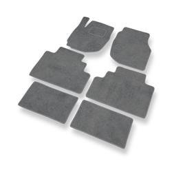 Tapis de sol velours pour Mazda MPV II (1999-2006) - Premium tapis de voiture - gris - DGS Autodywan