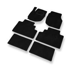 Tapis de sol velours pour Mazda MPV II (1999-2006) - Premium tapis de voiture - noir - DGS Autodywan