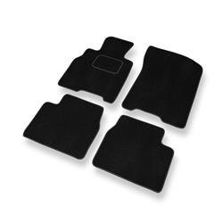 Tapis de sol velours pour Mazda Xedos 9 (1993-2003) - Premium tapis de voiture - noir - DGS Autodywan