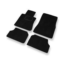 Tapis de sol velours pour Mercedes-Benz CL W140 (version courte) (1992-2000) - Premium tapis de voiture - noir - DGS Autodywan