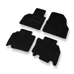 Tapis de sol velours pour Mercedes-Benz Citan (2012-2021) - Premium tapis de voiture - noir - DGS Autodywan