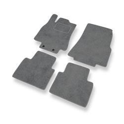 Tapis de sol velours pour Mercedes-Benz Classe A W169 (2004-2012) - Premium tapis de voiture - gris - DGS Autodywan