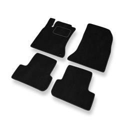 Tapis de sol velours pour Mercedes-Benz Classe A W176 (2012-2017) - Premium tapis de voiture - noir - DGS Autodywan