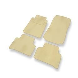 Tapis de sol velours pour Mercedes-Benz Classe C W202 (1993-2000) - Premium tapis de voiture - beige - DGS Autodywan