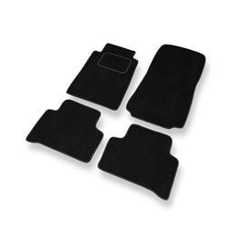 Tapis de sol velours pour Mercedes-Benz Classe C W202 (1993-2000) - Premium tapis de voiture - noir - DGS Autodywan