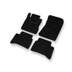 Tapis de sol velours pour Mercedes-Benz Classe E W211 (2002-2009) - Premium tapis de voiture - noir - DGS Autodywan