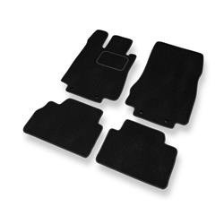 Tapis de sol velours pour Mercedes-Benz Classe S W220 (version longue) (1998-2006) - Premium tapis de voiture - noir - DGS Autodywan