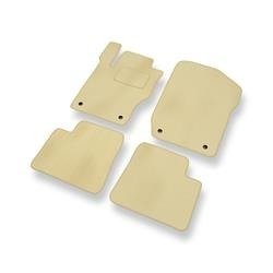 Tapis de sol velours pour Mercedes-Benz GL X164 (2006-2012) - Premium tapis de voiture - beige - DGS Autodywan