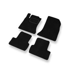 Tapis de sol velours pour Mercedes-Benz GLA (2013-2019) - Premium tapis de voiture - noir - DGS Autodywan