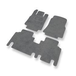 Tapis de sol velours pour Mercedes-Benz Vaneo (2001-2005) - Premium tapis de voiture - gris - DGS Autodywan