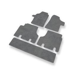 Tapis de sol velours pour Mercedes-Benz Viano (2003-2014) - Premium tapis de voiture - gris - DGS Autodywan