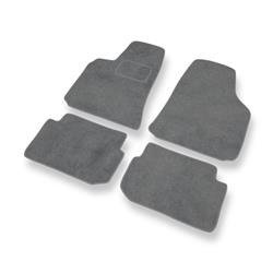 Tapis de sol velours pour Mitsubishi Eclipse III (1999-2005) - Premium tapis de voiture - gris - DGS Autodywan