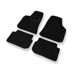 Tapis de sol velours pour Mitsubishi Eclipse III (1999-2005) - Premium tapis de voiture - noir - DGS Autodywan