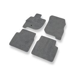 Tapis de sol velours pour Mitsubishi Galant IX (2006-2012) - Premium tapis de voiture - gris - DGS Autodywan