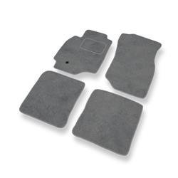 Tapis de sol velours pour Mitsubishi Lancer VII (2003-2008) - Premium tapis de voiture - gris - DGS Autodywan