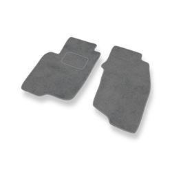 Tapis de sol velours pour Mitsubishi Space Star I (1999-2006) - Premium tapis de voiture - gris - DGS Autodywan