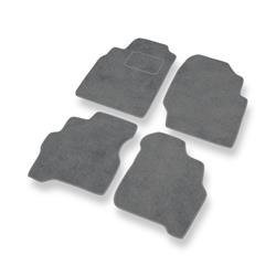 Tapis de sol velours pour Nissan Almera II (2000-2006) - Premium tapis de voiture - gris - DGS Autodywan