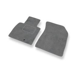 Tapis de sol velours pour Nissan Micra IV (2010-2017) - Premium tapis de voiture - gris - DGS Autodywan