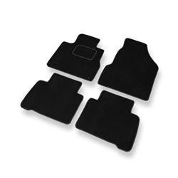 Tapis de sol velours pour Nissan Murano II (2009-2015) - Premium tapis de voiture - noir - DGS Autodywan