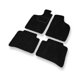 Tapis de sol velours pour Nissan Navara D22 (1997-2005) - Premium tapis de voiture - noir - DGS Autodywan