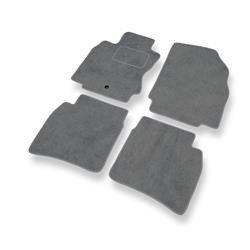 Tapis de sol velours pour Nissan Note E11 (2004-2013) - Premium tapis de voiture - gris - DGS Autodywan