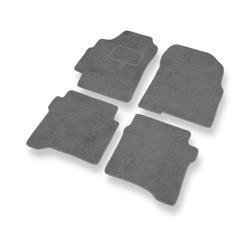 Tapis de sol velours pour Nissan Primera III P12 (2002-2008) - Premium tapis de voiture - gris - DGS Autodywan