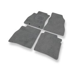 Tapis de sol velours pour Nissan Pulsar (2014-2018) - Premium tapis de voiture - gris - DGS Autodywan