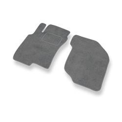 Tapis de sol velours pour Nissan X-trail I (2001-2007) - Premium tapis de voiture - gris - DGS Autodywan