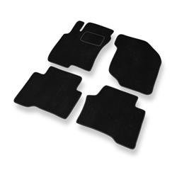 Tapis de sol velours pour Nissan X-trail I (2001-2007) - Premium tapis de voiture - noir - DGS Autodywan