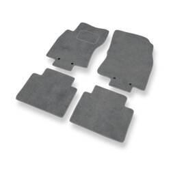 Tapis de sol velours pour Nissan X-trail III (2013-2022) - Premium tapis de voiture - gris - DGS Autodywan