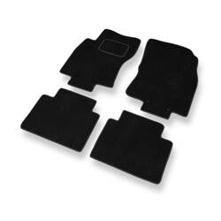 Tapis de sol velours pour Nissan X-trail III (2013-2022) - Premium tapis de voiture - noir - DGS Autodywan