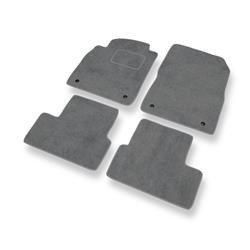 Tapis de sol velours pour Opel Astra J (2009-2019) - Premium tapis de voiture - gris - DGS Autodywan