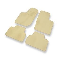 Tapis de sol velours pour Opel Corsa B (1992-2000) - Premium tapis de voiture - beige - DGS Autodywan