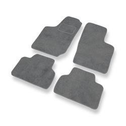 Tapis de sol velours pour Opel Corsa B (1992-2000) - Premium tapis de voiture - gris - DGS Autodywan