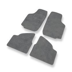 Tapis de sol velours pour Opel Corsa C (2000-2006) - Premium tapis de voiture - gris - DGS Autodywan