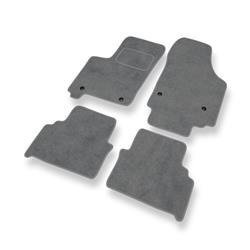 Tapis de sol velours pour Opel Meriva A (2002-2010) - Premium tapis de voiture - gris - DGS Autodywan