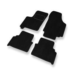 Tapis de sol velours pour Opel Meriva A (2002-2010) - Premium tapis de voiture - noir - DGS Autodywan