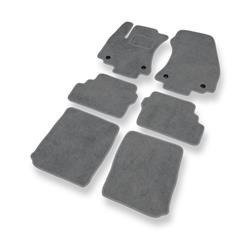 Tapis de sol velours pour Opel Zafira A (1999-2005) - Premium tapis de voiture - gris - DGS Autodywan