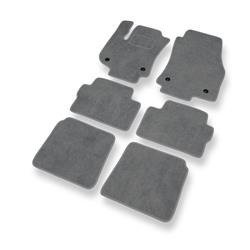 Tapis de sol velours pour Opel Zafira B (2005-2012) - Premium tapis de voiture - gris - DGS Autodywan