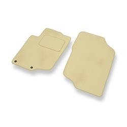 Tapis de sol velours pour Peugeot 207 (2006-2012) - Premium tapis de voiture - beige - DGS Autodywan