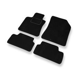 Tapis de sol velours pour Peugeot 308 II (Hayon) (2013-2021) - Premium tapis de voiture - noir - DGS Autodywan