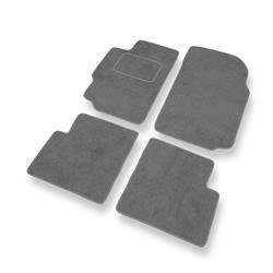 Tapis de sol velours pour Peugeot 406 (1995-2004) - Premium tapis de voiture - gris - DGS Autodywan