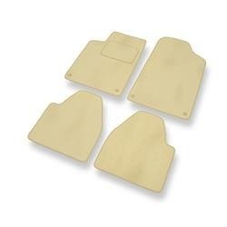 Tapis de sol velours pour Peugeot 607 (1999-2010) - Premium tapis de voiture - beige - DGS Autodywan